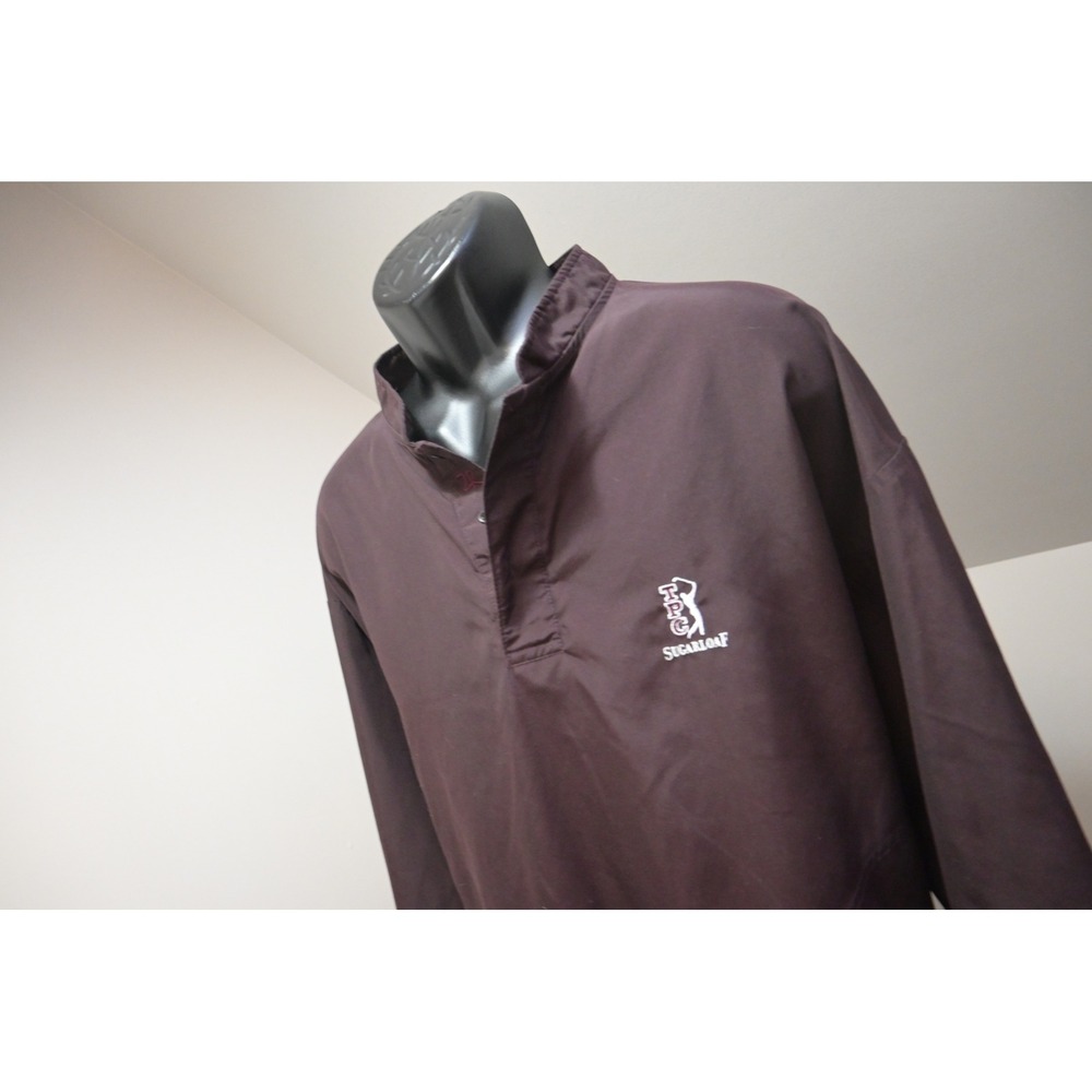 Zero Restriction Golf Windbreaker Mens Medium Burgundy TPC Sugarloaf MADE IN USA